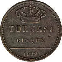 5 Tornesi - Ferdinando I