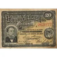 20 Centavos / 2 Reales Banco Nacional de Colombia