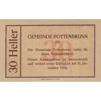 30 Heller Pottenbrunn