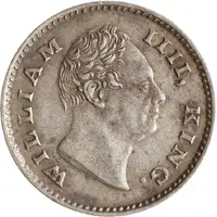 1/4 Rupee - William IV