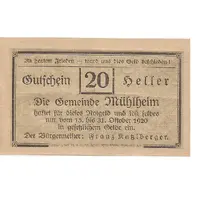 20 Heller Mühlheim