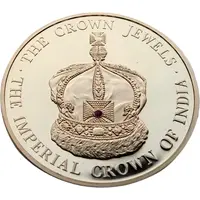 5 Crowns - Elizabeth II Imperial Crown of India, Gold Plated