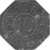 10 Pfennig - Ahrweiler N. Mies