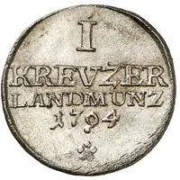 1 Kreuzer - George I Frederick Charles