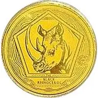1500 Francs CFA Black Rhinoceros