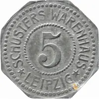 5 Pfennig - Leipzig Schusters Warenhaus