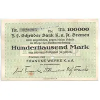 100 000 Mark Francke Werke