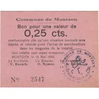 25 Centimes - Montzen