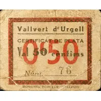 50 Céntimos Vallvert d'Urgell