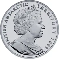 2 Pounds - Elizabeth II Antarctic Treaty, Silver