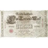 1000 Mark Reichsbanknote; one red seal