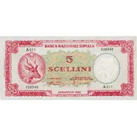5 Scellini / 5 Somali Shillings