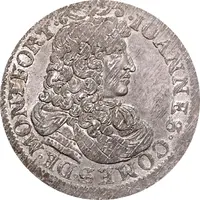 ⅔ Thaler - John VIII Loose hair curls