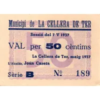 50 Céntimos La Cellera de Ter