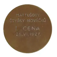 Prize medal - Mattušova čtyřka nováčků
