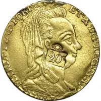 20 Livres Countermarked coinage