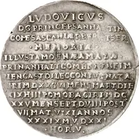 1 Thaler - Louis I Death of Amoena Amalia