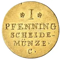 1 Pfenning - George III Gold Pattern