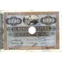 4000 Reales de Vellón Banco de España