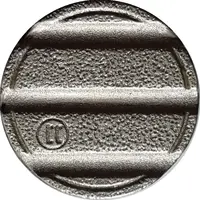 Blank Token with variable grooves on each side