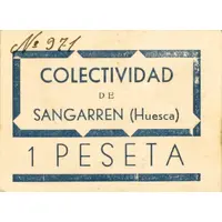 1 Peseta Sangarrén