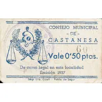 0.50 Pesetas Castanesa