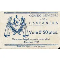 0.50 Pesetas Castanesa