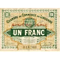 1 Franc - Chambre de Commerce de Libourne 33