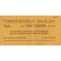 50 Céntimos Pont de Suert
