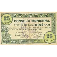 25 Céntimos Binéfar