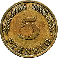 5 Pfennig Bank of German States