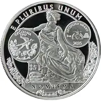 5 Dollars World`s Fair of Money, silver proof