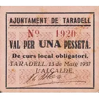 1 Peseta Taradell
