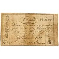 12 Rigsbankskilling - Frederick VI Handelsstederne i Grønland