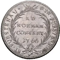 Thaler - Johann Anton Inscription within wreath