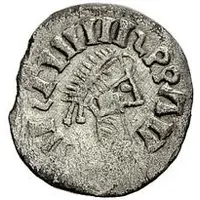 1/4 Siliqua In the name of Justin I and Theoderic, Sirmium, retrograde S with body-less bust