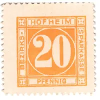 20 Pfennig Bezirkssparkasse