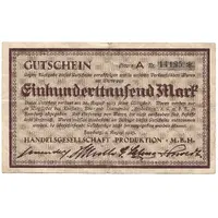 100 000 Mark Handelsgesellschaft Produktion