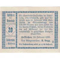 20 Heller Hofkirchen im Mühlkreis