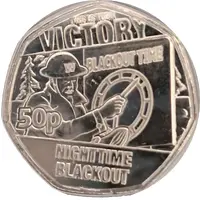 50 Pence - Charles III Nighttime Blackout
