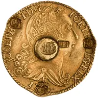 66 Shillings - King George III three types of countermarks