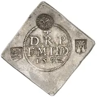 1/2 Daalder of 18 Stuivers `1/2 Field Daalder` Countermark A27.1