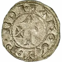 Denier in the name of Raymond, under Alphonse of Poitiers