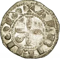 Denier in the name of Raymond, under Alphonse of Poitiers