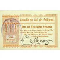 25 Céntimos Vall de Gallinera