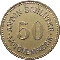 50 Pfennig - Freising Anton Schlüter Motorenfabrik