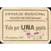 1 Peseta Villanueva del Duque