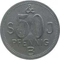 50 Pfennigs - Barmen S & J B
