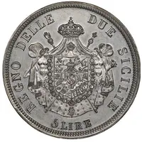 5 Lire - Joachim Murat Pattern