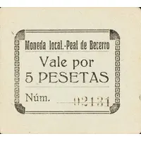 5 Pesetas Peal de Becerro